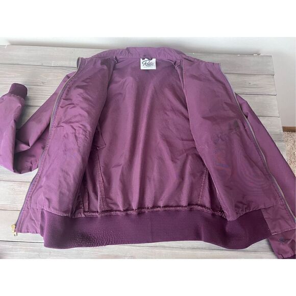 Vintage‎ HTF Roffe Maroon Windbreaker Jacket Unisex Small - Picture 4 of 10